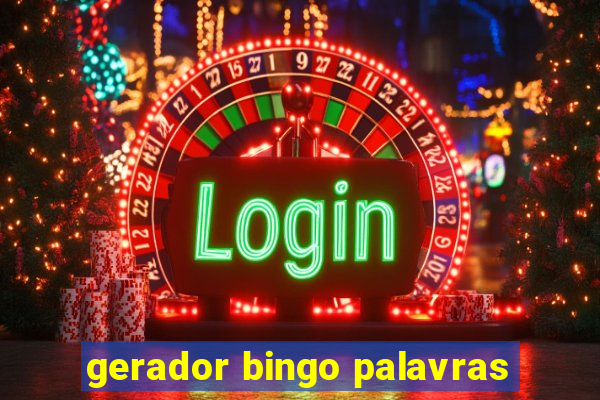 gerador bingo palavras